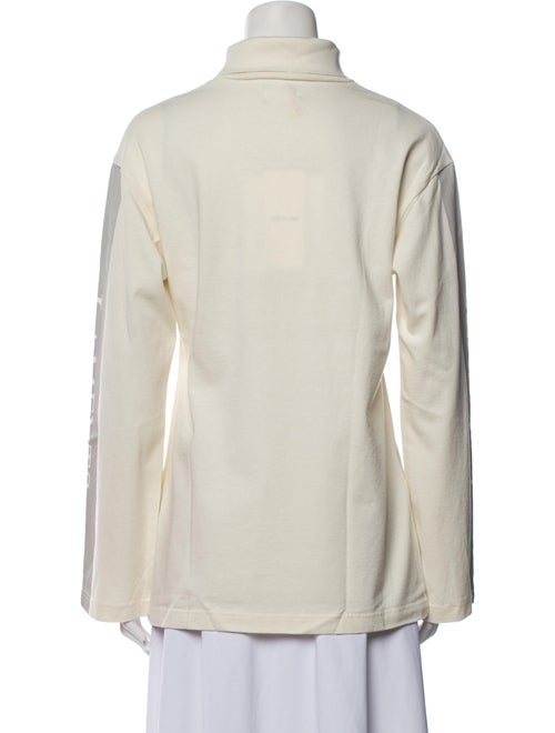 Christian Dada Graphic Print Turtleneck Sweatshirt