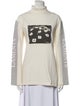 Christian Dada Graphic Print Turtleneck Sweatshirt