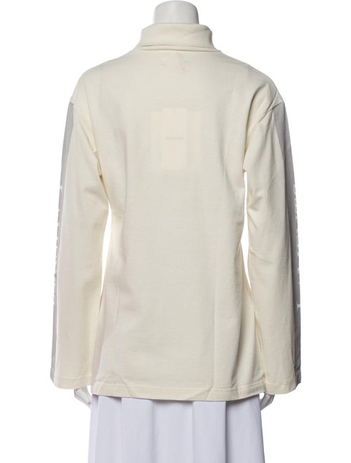 Christian Dada Graphic Print Turtleneck Sweatshirt