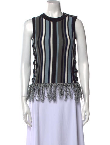 Christian Dada Knitwear Striped Crew Neck Sweater XS