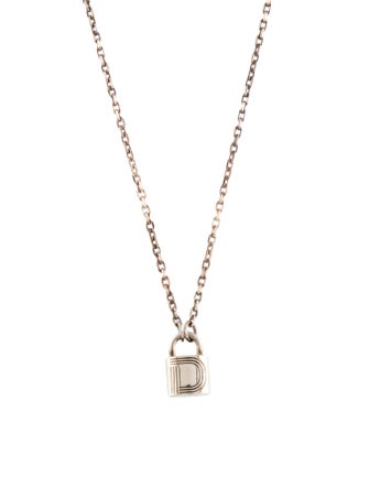 Christian Dada Padlock Pendant Necklace