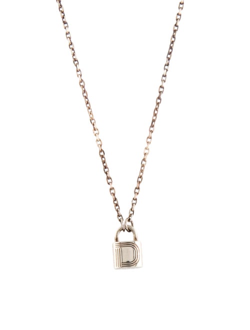 Christian Dada Padlock Pendant Necklace
