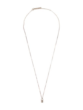 Christian Dada Padlock Pendant Necklace