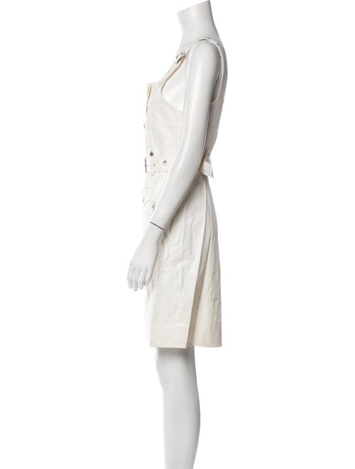 Christian Dada Square Neckline Mini Dress