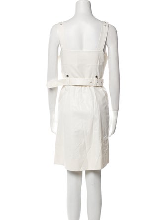 Christian Dada Square Neckline Mini Dress