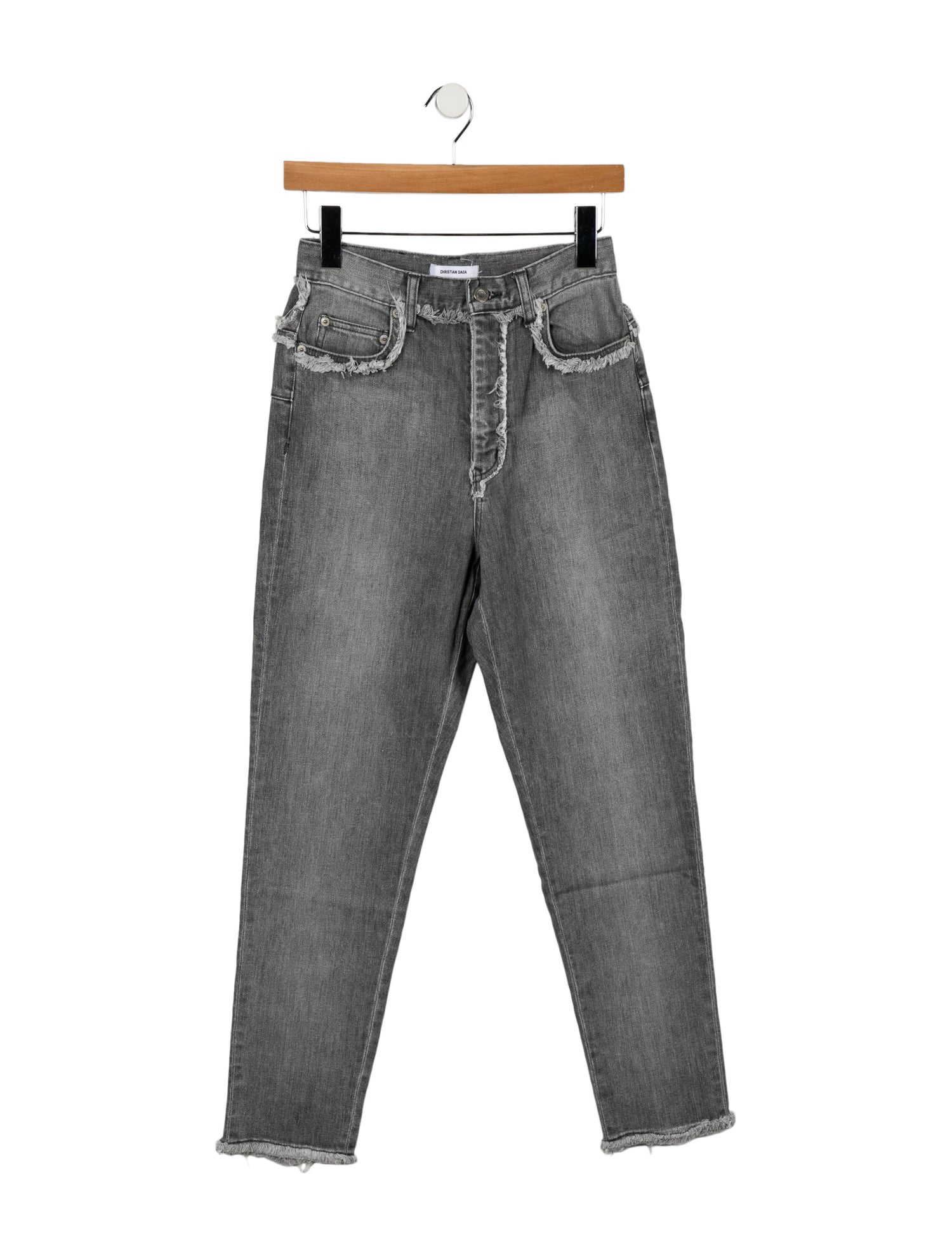 Christian Dada High-Rise Straight Leg Jeans