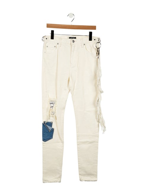 Christian Dada High-Rise Straight Leg Jeans