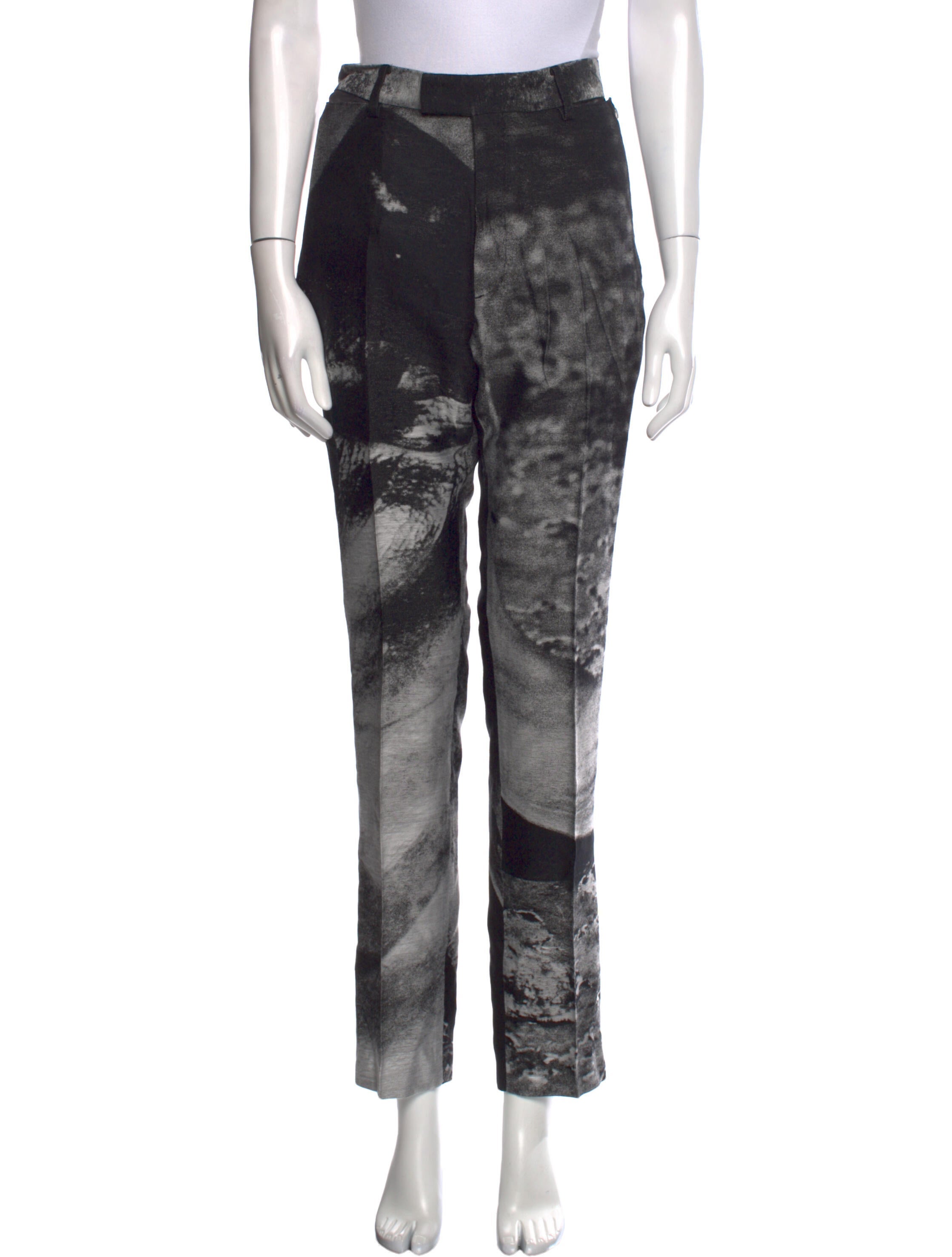 Christian Dada Printed Straight Leg Pants