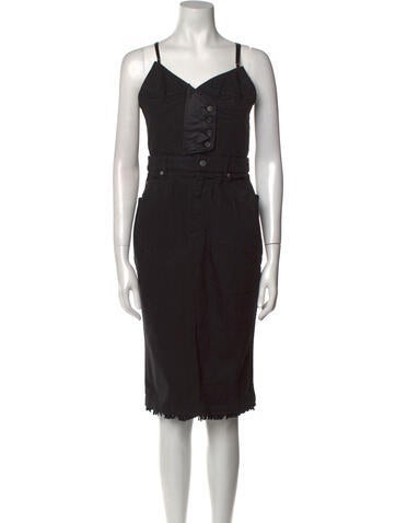 Christian Dada Dresses V-Neck Knee-Length Dress S