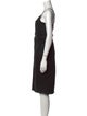 Christian Dada V-Neck Knee-Length Dress