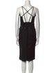 Christian Dada V-Neck Knee-Length Dress