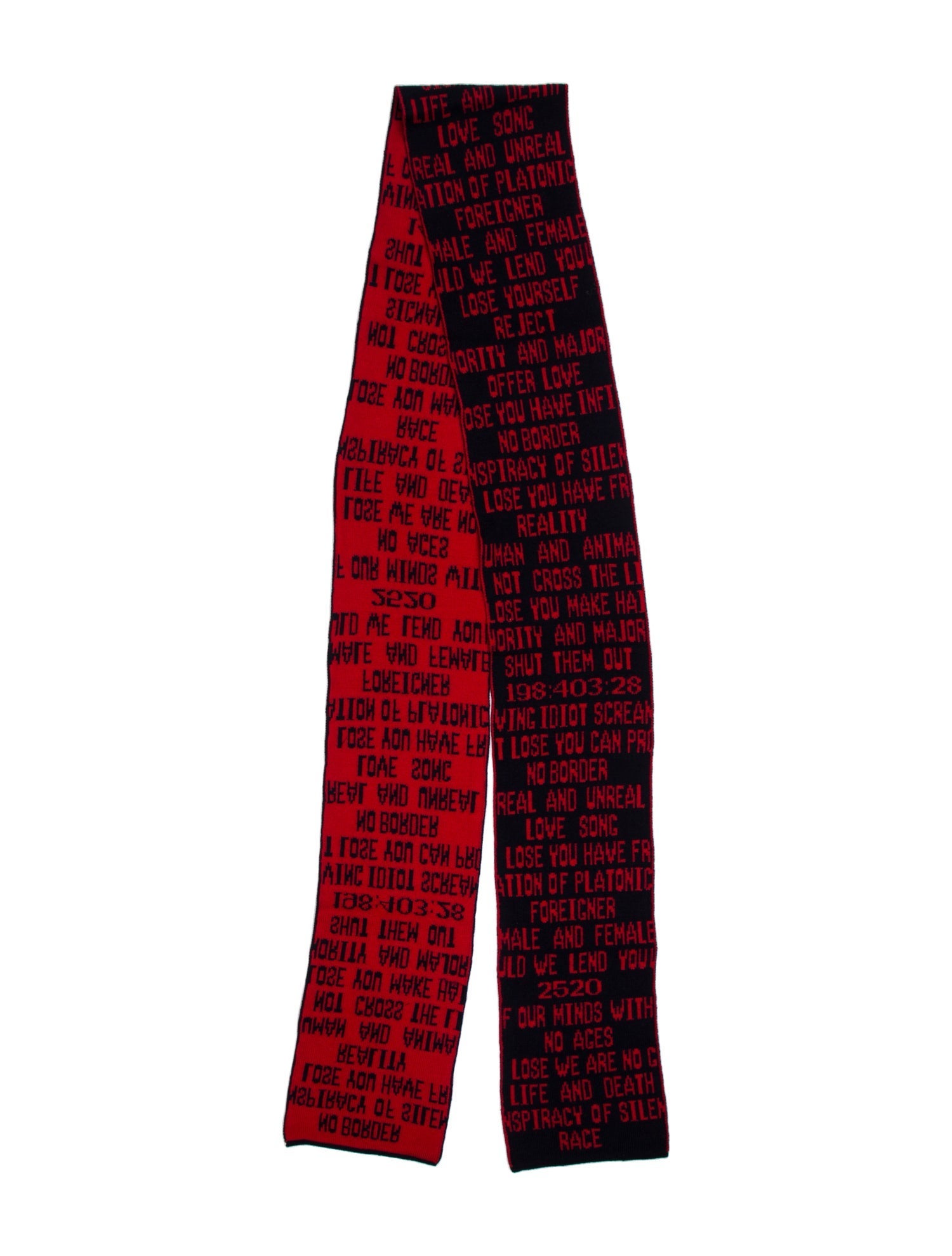 Christian Dada Wool Printed Scarf