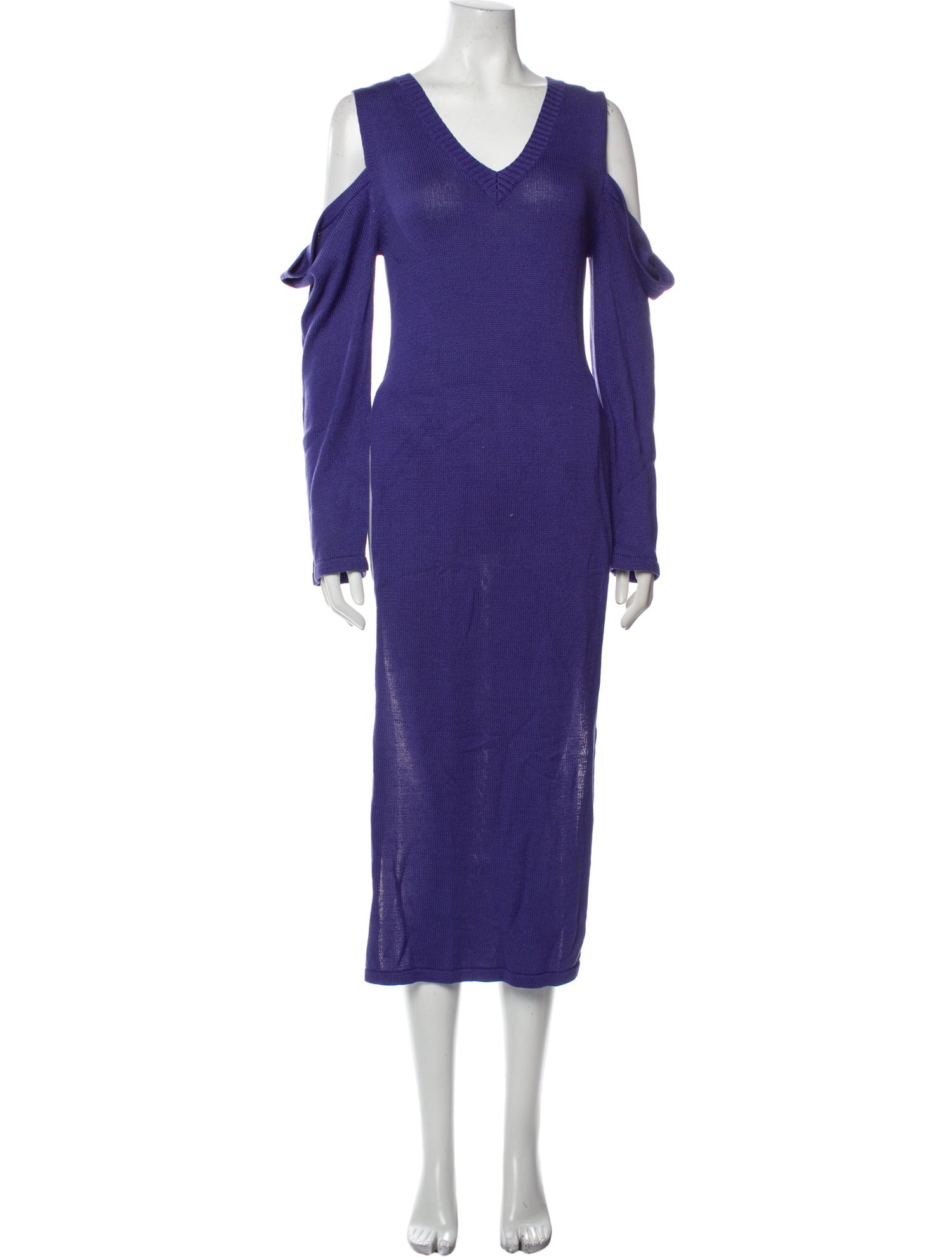 Christian Dada V-Neck Midi Length Dress