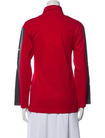 Christian Dada Graphic Print Turtleneck Sweatshirt