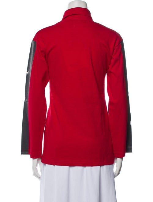 Christian Dada Graphic Print Turtleneck Sweatshirt