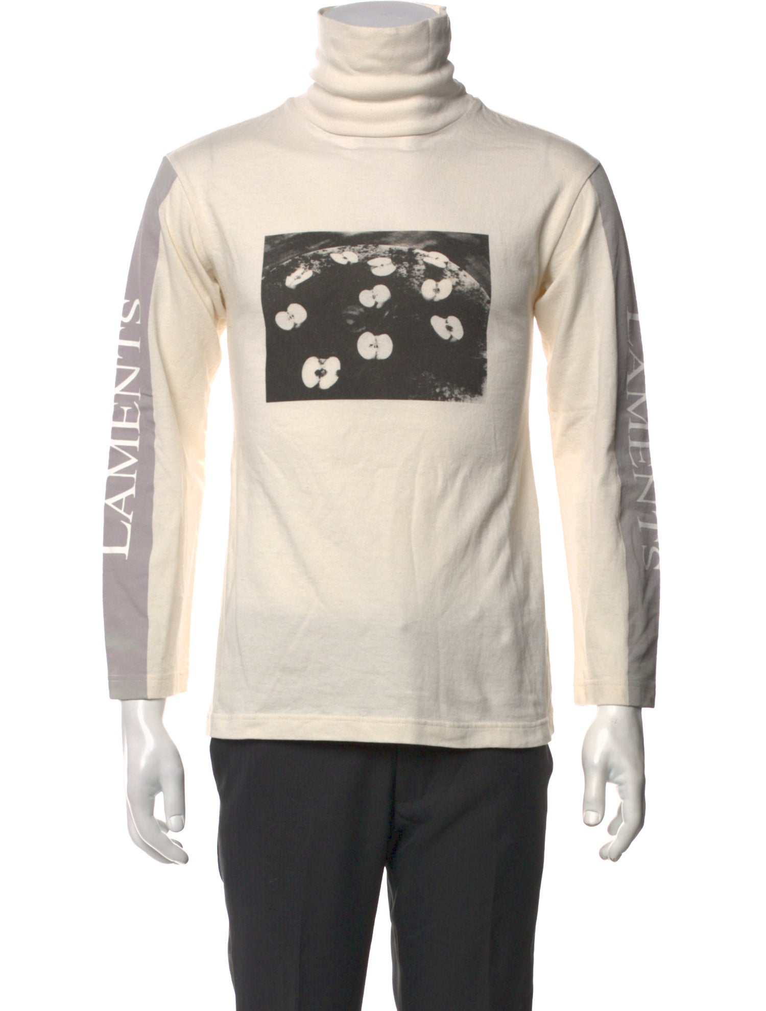 Christian Dada Graphic Print Turtleneck Pullover