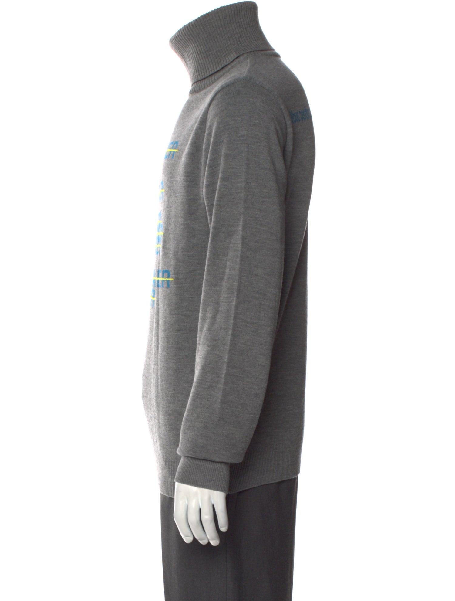 Christian Dada Wool Graphic Print Pullover