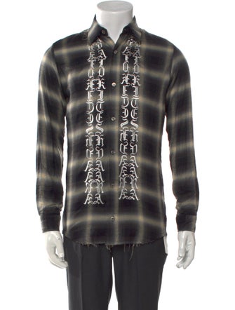 Christian Dada 2016 Plaid Print Shirt
