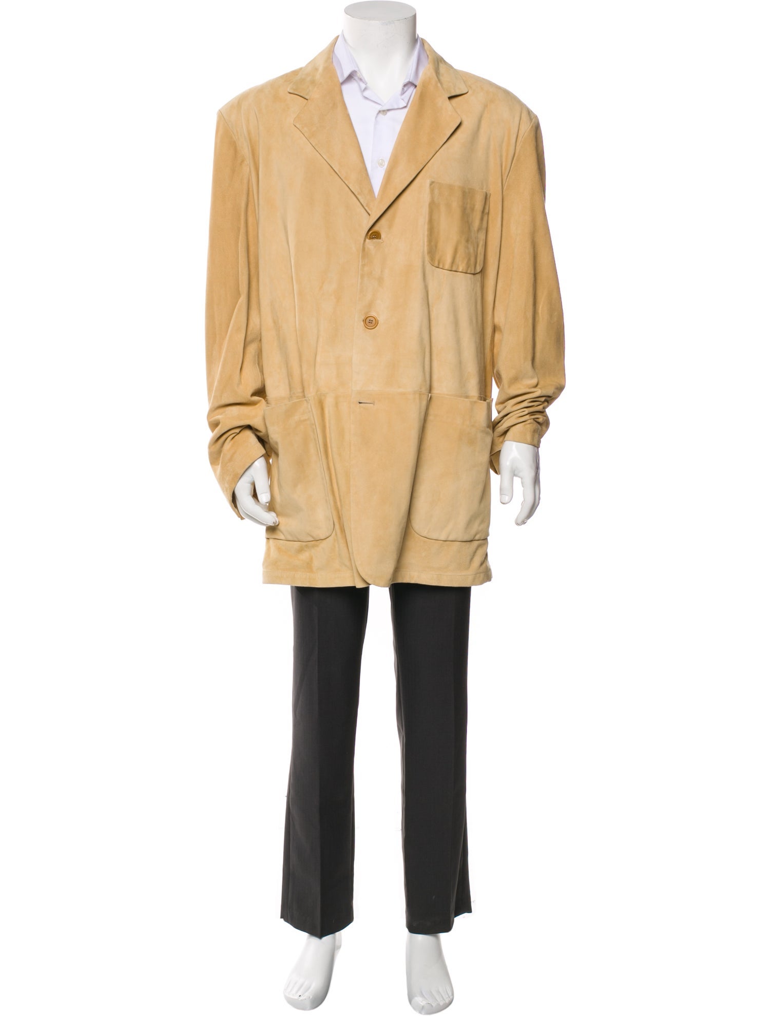 C/D/P Leather Overcoat