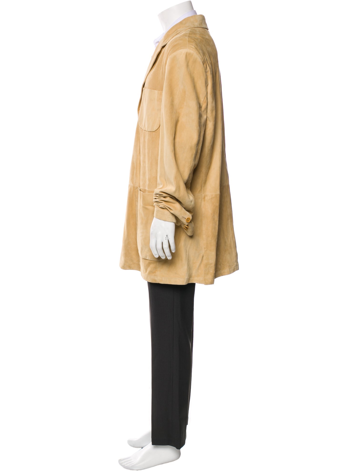 C/D/P Leather Overcoat