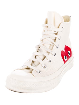 Comme des Garçons Play x Converse Canvas Printed Sneakers