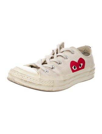 Comme des Garçons Play x Converse Canvas Printed Sneakers