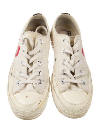 Comme des Garçons Play x Converse Canvas Printed Sneakers