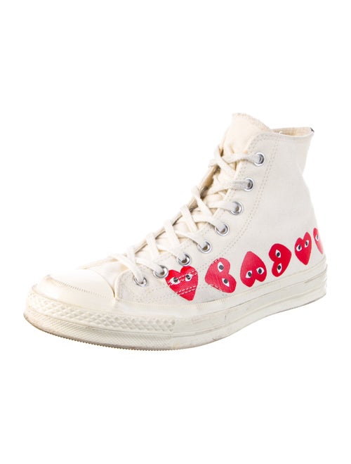 Comme des Garçons Play x Converse Canvas Printed Sneakers