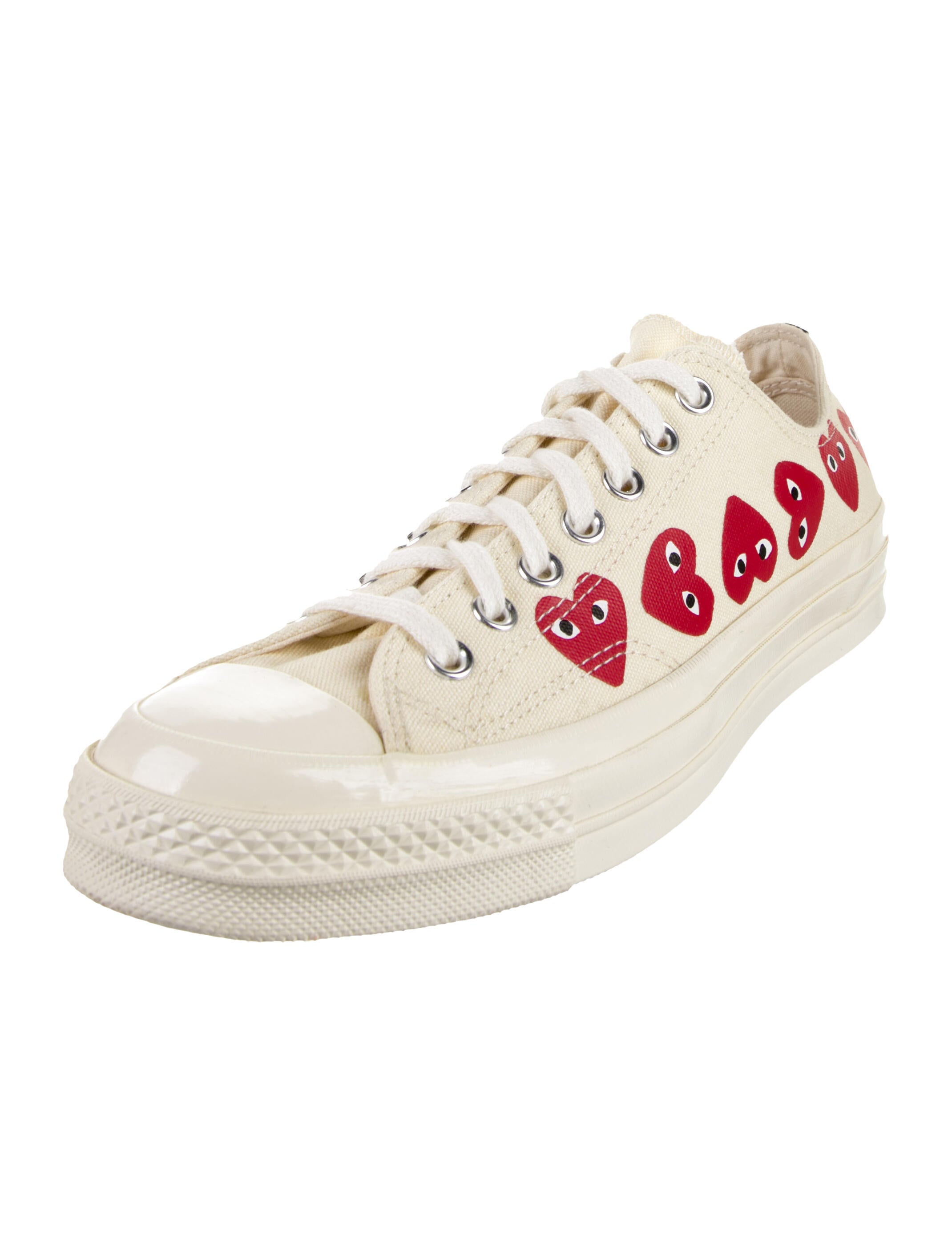 Comme des Garçons Play x Converse Canvas Printed Sneakers