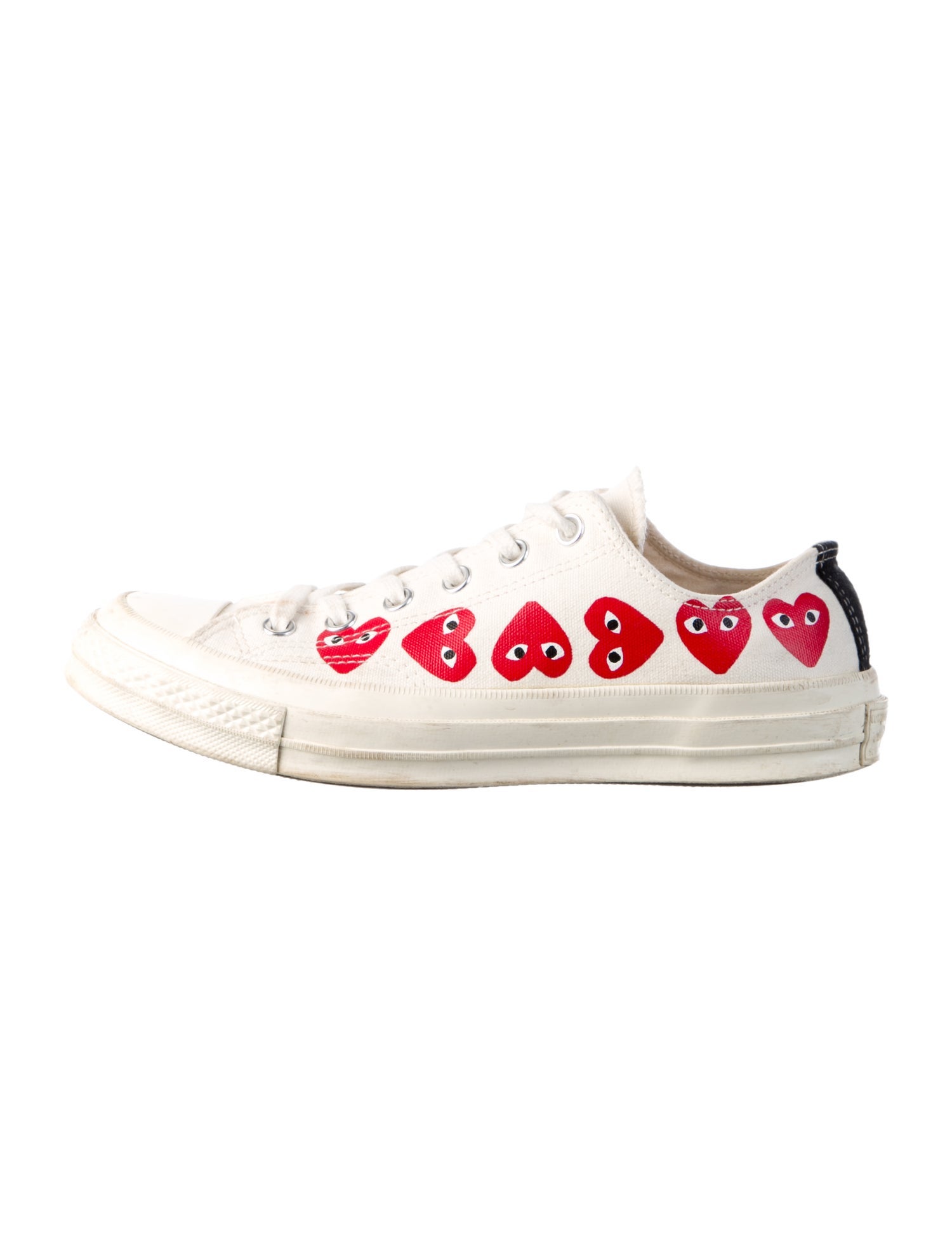 Comme des Garçons Play x Converse Canvas Printed Sneakers