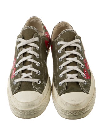 Comme des Garçons Play x Converse Canvas Printed Sneakers