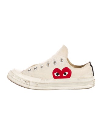 Comme des Garçons Play x Converse Canvas Printed Sneakers