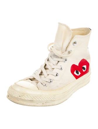 Comme des Garçons Play x Converse Canvas Printed Sneakers