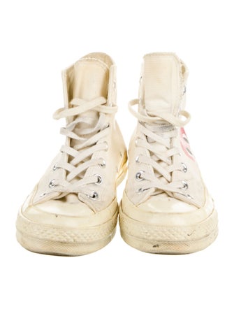 Comme des Garçons Play x Converse Canvas Printed Sneakers