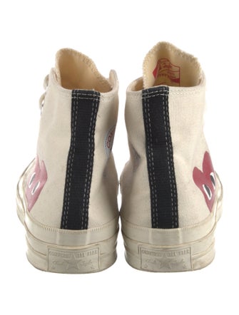 Comme des Garçons Play x Converse Canvas Printed Sneakers