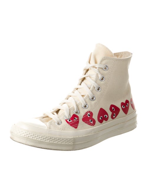 Comme des Garçons Play x Converse Canvas Printed Sneakers