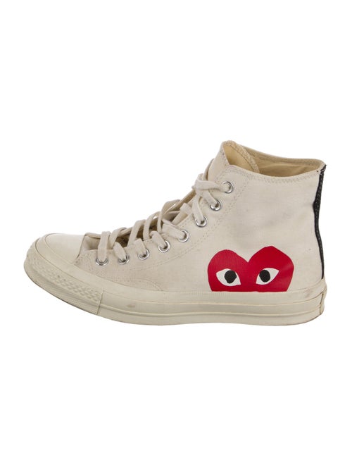 Comme des Garçons Play x Converse Canvas Graphic Print Lace-Up Boots