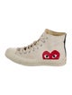 Comme des Garçons Play x Converse Canvas Graphic Print Lace-Up Boots
