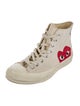 Comme des Garçons Play x Converse Canvas Graphic Print Lace-Up Boots