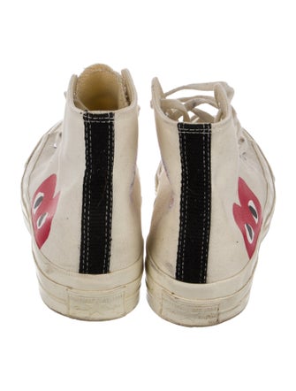 Comme des Garçons Play x Converse Canvas Graphic Print Lace-Up Boots