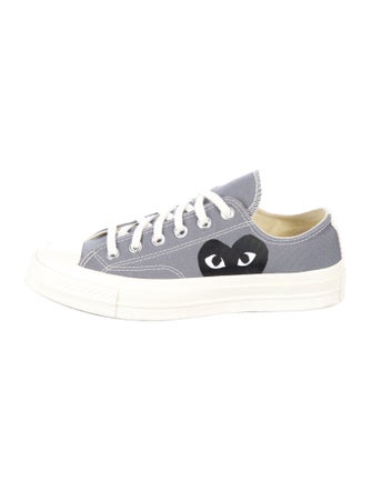 Comme des Garçons Play x Converse Canvas Colorblock Pattern Sneakers