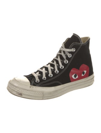 Comme des Garçons Play x Converse Canvas Printed Sneakers
