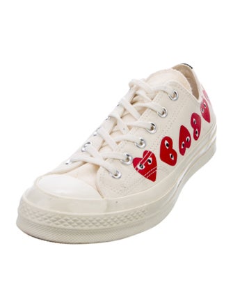 Comme des Garçons Play x Converse Canvas Printed Sneakers
