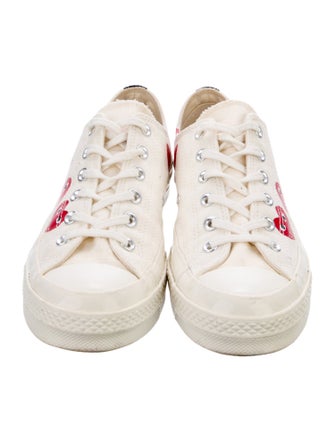 Comme des Garçons Play x Converse Canvas Printed Sneakers