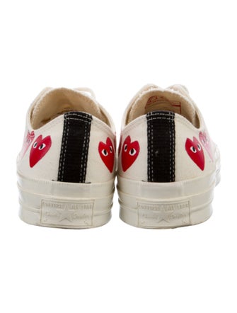 Comme des Garçons Play x Converse Canvas Printed Sneakers