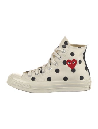Comme des Garçons Play x Converse Canvas Polka Dot Print Sneakers