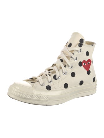 Comme des Garçons Play x Converse Canvas Polka Dot Print Sneakers