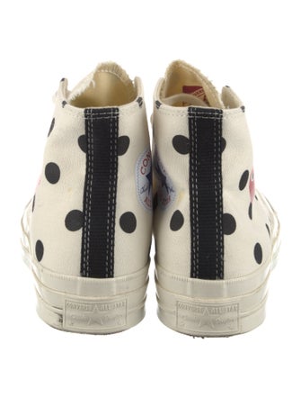 Comme des Garçons Play x Converse Canvas Polka Dot Print Sneakers