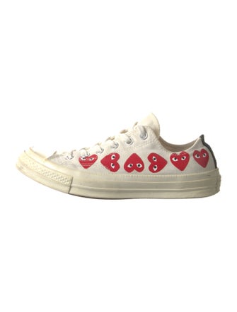 Comme des Garçons Play x Converse Canvas Printed Sneakers