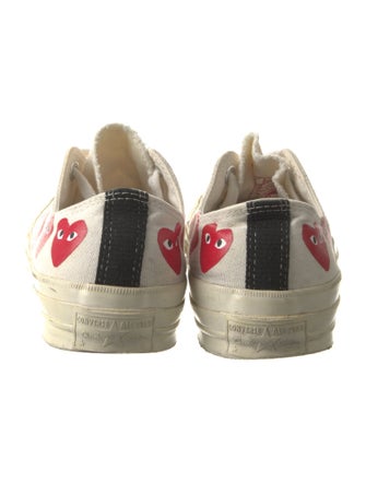 Comme des Garçons Play x Converse Canvas Printed Sneakers
